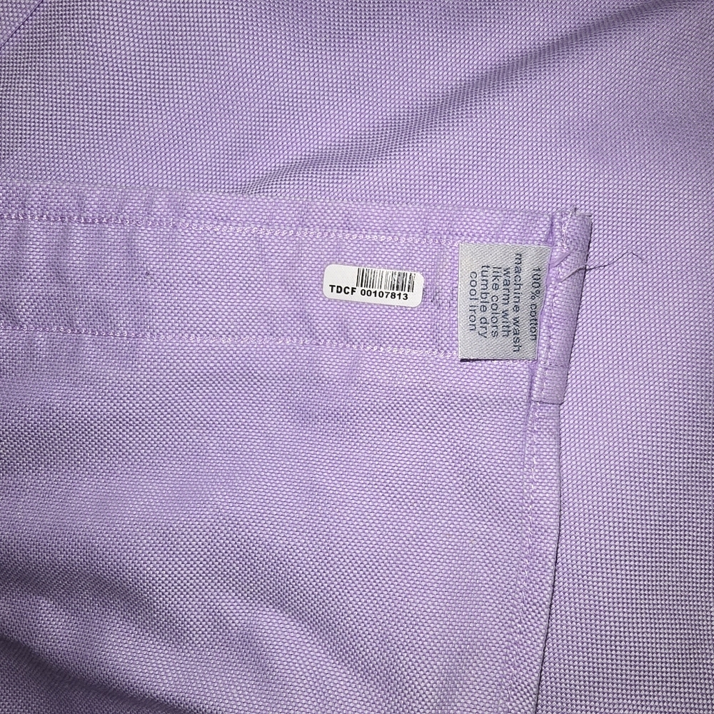 Paul Fredrick Men's 17-33 Long Sleeve Button Down  Shirt‎ in Purple - Picture 5 of 5